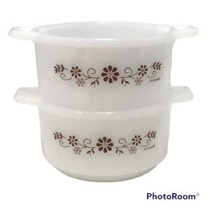 🍄 Pair of Vintage Pyrorey Dynaware Mini Casserole Dishes
